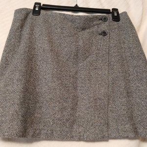 A-line wool wrap skirt, adorable, mini skirt